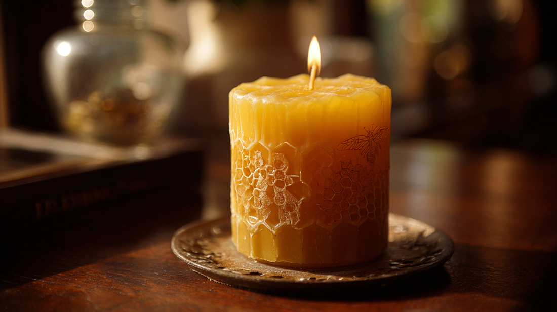 Les secrets des bougies à la cire d’abeille alvéolée