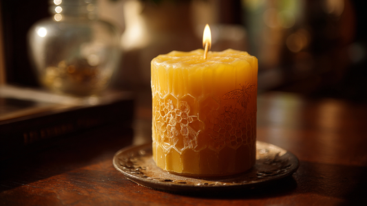 Les secrets des bougies à la cire d’abeille alvéolée